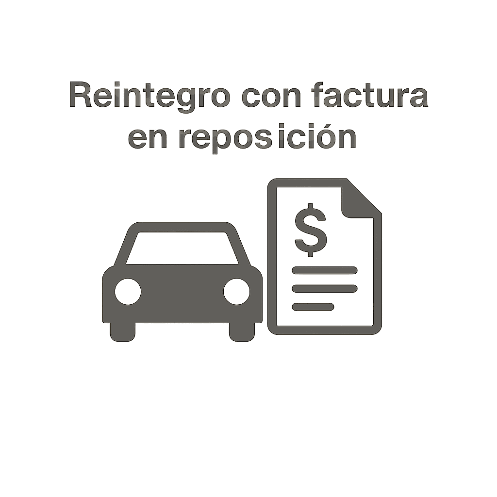 Reintegro con factura en reposición